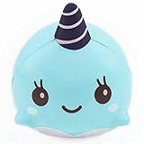 Joykith Soft Whale Cartoon Squishy Slow Rising Kawaii Scented Soft Jumbo Squishies Toy For Kids and Adults or Stress Relief toys