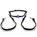 Hands Free Double Dog Leash - Black. Including Led Light. For Walking, Running, Biking and Jogging