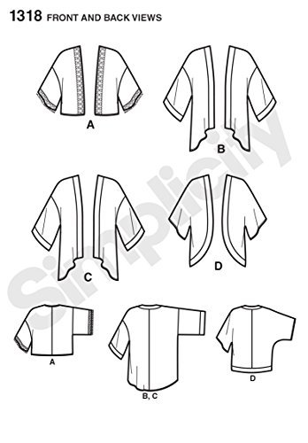 3 Simplicity+Creative+Patterns+1318+XXS+XS+S+M+L+XL+XXL
