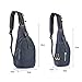 LC Prime Sling Bag Chest Shoulder Unbalance Gym Fanny Backpack Sack Satchel Outdoor Bike Nylon Fabric Black