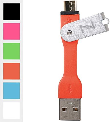 iZapp Micro USB to USB Keychain Data Cable, Orange