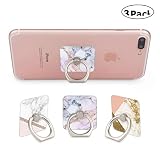 Three Pack 360 Degree Rotating Phone Ring Holder Stand Grip Kickstand for Cellphones,Smartphones and Tablets-Marble