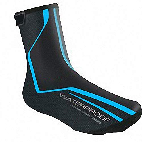Lipport Cycling Shoe Covers Winter Bike Overshoes Thermal Warm Shoes Cover for Men Women, Road MTB Windproof Bicycle Booties (Blue, L)