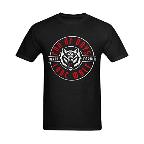 XouAEN Men's Lone Wolf Baron Corbin T-shirt Size L