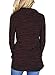 Womens Long Sleeve Cowl Neck Casual Loose Tunic Pullover Sweatshirt Lightweight Blouse Tops with Pockets Wine Red M 8 10