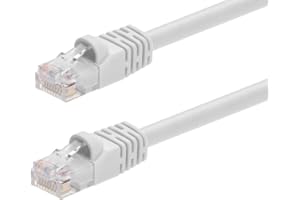 Monoprice 100148 Cat5e Ethernet Patch Cable - Network Internet Cord - RJ45, Stranded, 350Mhz, UTP, Pure Bare Copper Wire, 24A