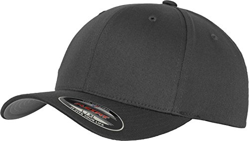 Yupoong Flexfit Wooly 6-Panel Cap, Dark Grey, L/Xl