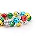 300Pack Jingle Bell Mini Jingle Bell Colored Craft Small Bell with Cord for DIY Making, Christmas & Party & Festival Decorations
