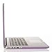 MOSISO Case Only Compatible with MacBook Pro Retina 13 inch (Models: A1502 & A1425) (Older Version Release 2015 - end 2012), Plastic Hard Shell Case & Keyboard Cover & Screen Protector, Light Purple
