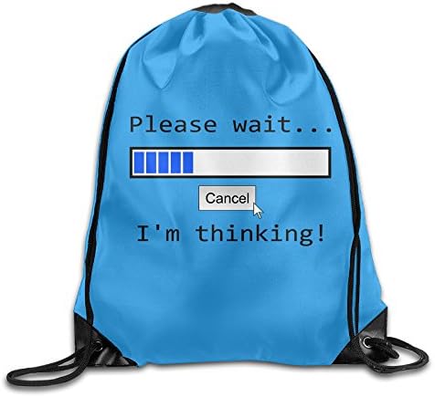 ZARRHOUSE Sack Bag I'm Thinking Please Wait Summer Cinch Bags Drawstring Bag For Traveling Or Shopping Casual Daypacks School Bags