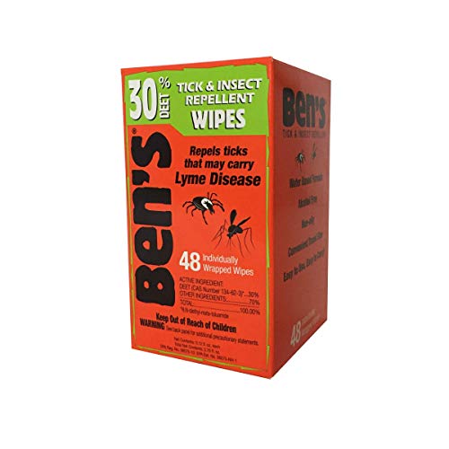 Ben's 30 Deet Mosquito Tick Insect & Bug Repellent Field Wipes - 48 Ct.