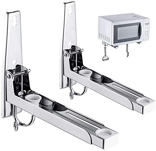 Shimeyao 304 Stainless Steel Printer Tray - 10.24 X 6.5 Inch POS KDS Printer Shelf, Wall Or Shelf Mount (2 Pack)