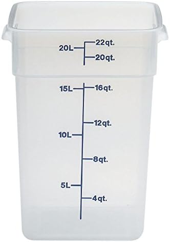Cambro 22SFSPP190 Translucent 22 Qt CamSquare Container