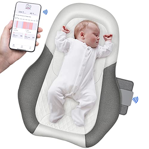Baby Breathing Monitor, Smart Baby Monitors with Mat Tracks Baby's