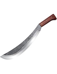 Condor Tool & Knife Engineer Bolo, Machete con hoja de 15 pulgadas, con vaina y mango de madera dura.