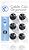 Cable Clips - Cable Organizer - Cord Management - Wire Management System - 6 Pack - Self Adhesive - Durable - Model CC908 From Blue Key World