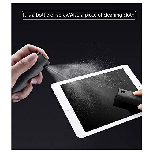 Yolococa Washable And Reusable Screen Cleaning Spray Bottle and Cloth 2 in 1,Can Instantly Clean The Screen Of your Phone, Tablet, TV, Laptop, Just Spray And Wipe