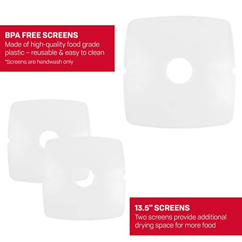 NESCO SQM26 Square Mesh Plastic 13 1/2" CleanAScreens, Compatible