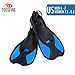 Swim Fins Short Floating Training Swimming Fins for Men 6-7 Women 7.5-8.5 US Size Ankle Width 2.9 Inch Rubber Flippers for Swimming Scuba Diving Snorkeling Watersports – Blue