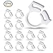 UNC7E 12Pack Sweep Hose Attachment Clamp for Cleaner B15 Replacement, Compatible with Polaris Pool Cleaner 180,280,360,380,480,Polaris Clip b15 Replacement