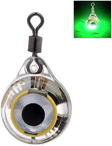 INLAR Fishing Lure Lamp Led Squid Deep Drop Illuminous Electronic Underwater Eye Shape Flashing Emitting False Bait Light Tools Battery Powered