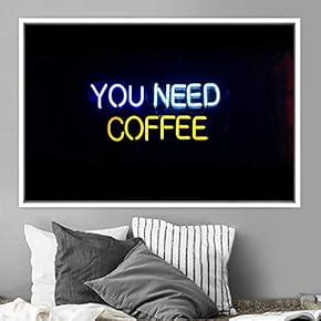 signwin Framed Canvas Wall Art Illuminated Words 3D...