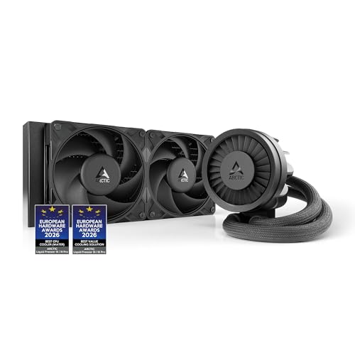 ARCTIC Liquid Freezer III Pro 240 - Wasserkühlung PC, AIO CPU Wasserkühler, 2x120 mm, 38 mm Radiator, PWM-Pumpe, VRM-Lüfter, AMD AM5/AM4, Intel LGA185