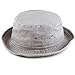 The Hat Depot 300N Unisex 100% Cotton Packable Summer Travel Bucket Hat (L/XL, Grey)