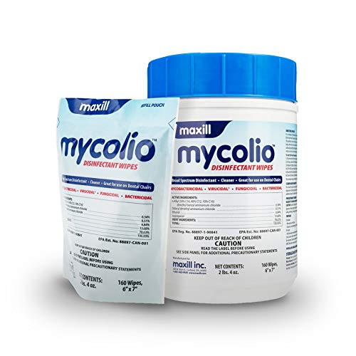 Mycolio Hospital Grade Disinfectant Wipes 6" x 7" Disinfecting