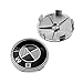 Vonluxsue Set of 4 Pieces BMW Wheel Center Caps Emblem, 68mm Carbon Fiber BMW Logo Rim Center Hub Caps for BMW All Models (Black)