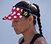 Red with White Polka Dots Running Headsweats Visor