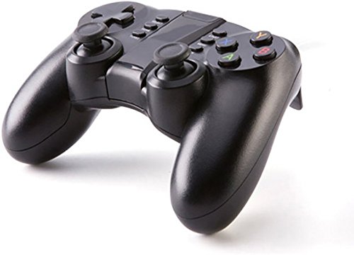 PowMax Bluetooth Game Controller, PC Gamepad Joystick With Vibration Feedback for Android Phone/IOS/PC/PlayStation 3(Black)