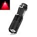 SK68 Red Mini 7W 300LM Zoomable LED Hunting Flashlight Adjustable Focus, 14500 3-Mode Torch for Night Vision primary
