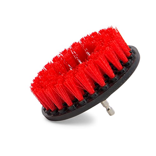 Bring It On Cleaning 5 Inch Flat Drill Brush, Clean Tile and Grout, Clean Stone and Brick, Clean Rims, Shower Pans and Tubs, Sinks and Floors. Drill Scrub Brush