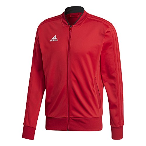 adidas Condivo18 Polyester Jacket, Power Red/Black/White, Medium