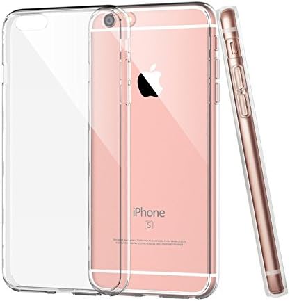 iPhone 6s Plus Case,[Scratch Resistant] Hundromi [Crystal Clear] Thin TPU Rubber Back Case for Apple iPhone 6s Plus iPhone 6 Plus 5.5 Inch(Transparent)