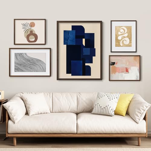 12X16 Oak Wood Picture Frame Brown Poster Frame for 8.5x11 Picture with Mat or 12x16 without Mat Natural Solid Wooden Picture Frames for Wall Art Photo and Prints