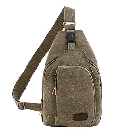 olive green sling bag