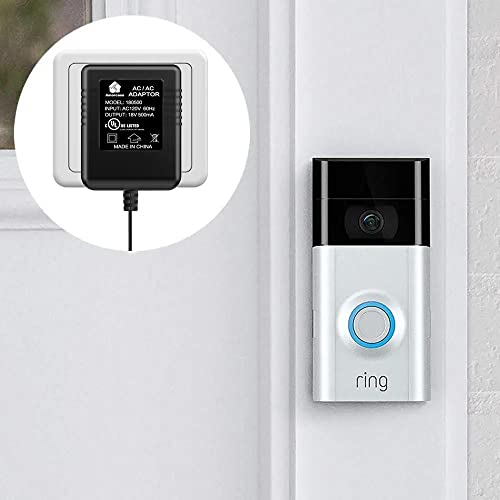 AMORCASA Power Adapter for Ring Doorbell, Univeral Transformer for
