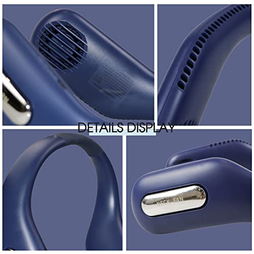 FIGROL Bladeless Neck Fan, 70 Surround Air Outlets Hands Free Leafless