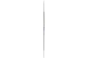 Silver Brush Limited 1500 Silverwhite Round Brush, Watercolor, Acrylics, Gouache, or Oil Brush, Size 4, Long Handle