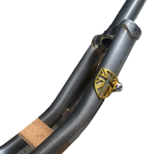 London Craftwork Cable Fender Protector for BROMPTON in GOLD Union Jack fork protection