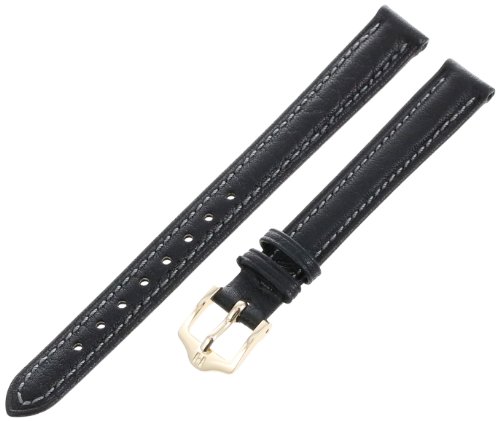 Hirsch 11mm Leather Watch Strap, Color:Black (Model: 010091-50-11)