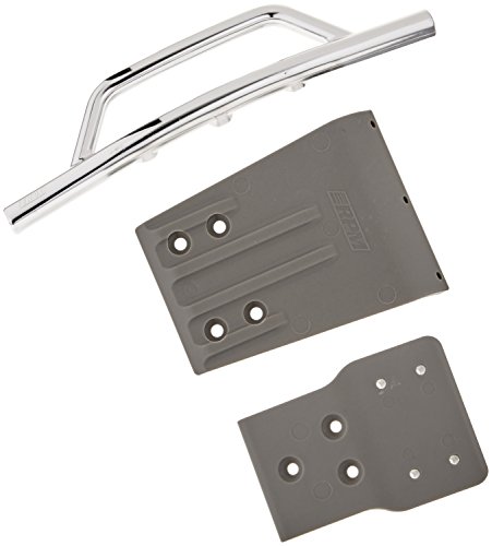 RPM Traxxas Slash 4x4 Front Bumper and Skid Plate, Chrome