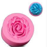 SZMWL Silicone Cake Molds 9D Rose Flower Fondant Chocolate Sugarcraft Mould Tool Pink 10Pcs