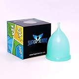 Anigan Super Jennie, Top-Quality, Reusable Menstrual Cup, Eco-Friendly Alternative to Tampons, Small Teal