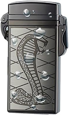Plasma Lighter Oiikury Outdoor Waterproof Windproof Rechargeable Electric Cigarette Arc Lighter (Black snake)