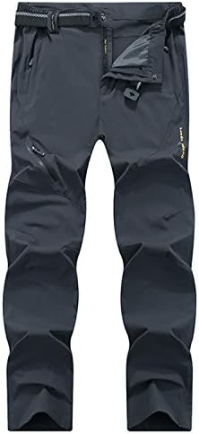 Men's Outdoor Hiking Trousers Breathable Lightweight Quick Dry Walking Trousers Climbing Running Work Trousers Waterproof Sportwear Pants