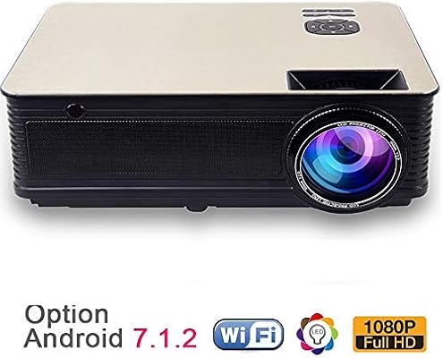 LQQZZZ Proyector WiFi, Android 7.1 Bluetooth Proyector De Cine En ...