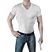 ConcealmentClothes Men’s Concealed Carry CCW Holster Shirt for Pistols & Accessories, V-Neck, White, 2XL